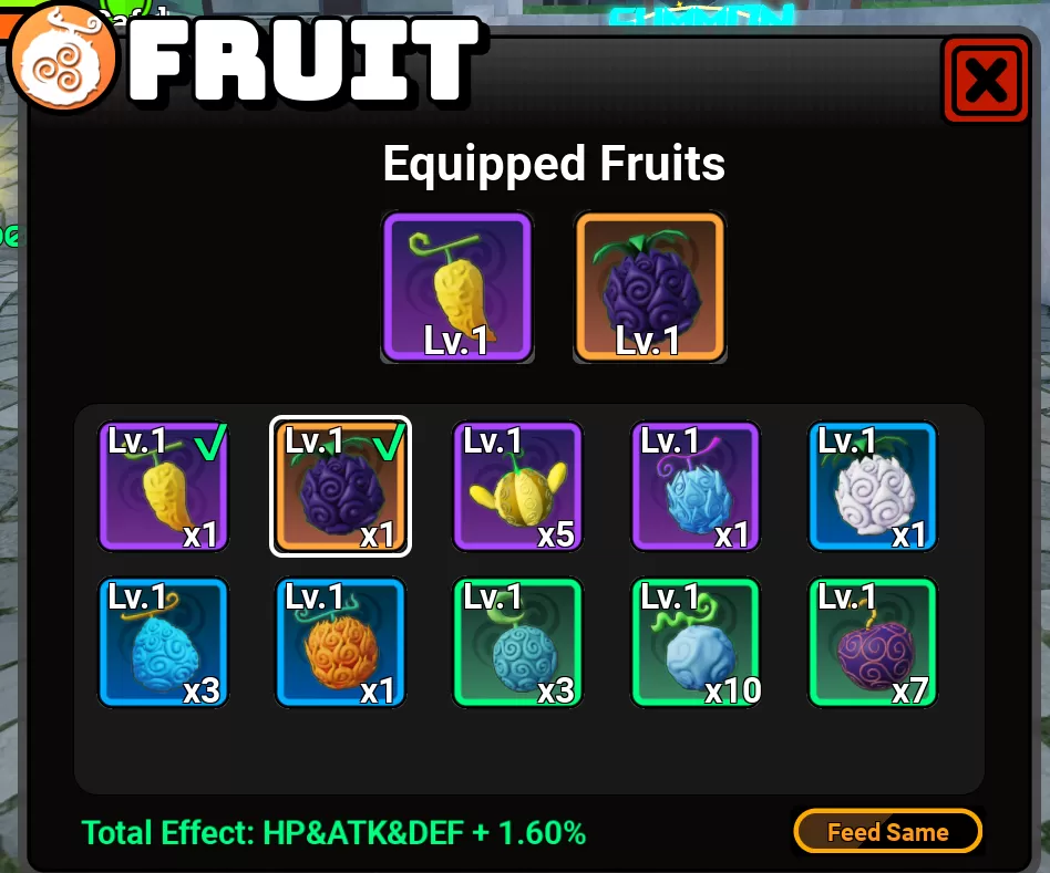 Fruits in Fruit Reborn