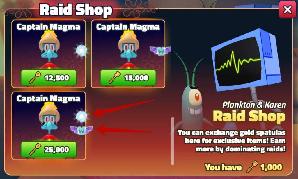 Captain Magma in SpongeBob Tower Defense