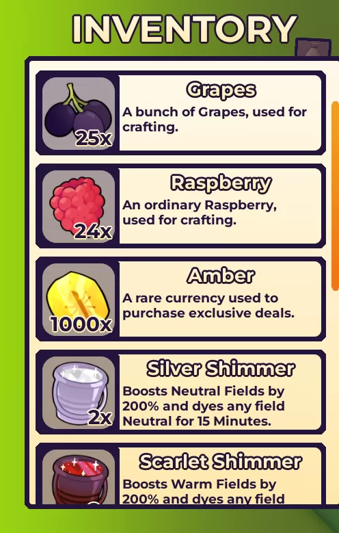 Rewards in Project Butterfly