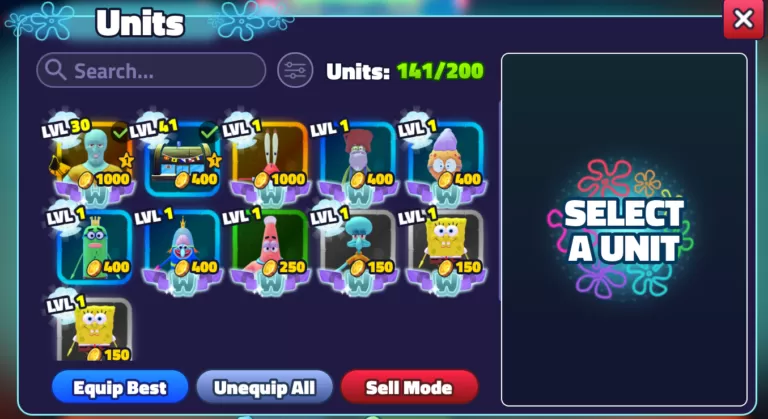 What does Shiny and Wumbo mean in SpongeBob Tower Defense?