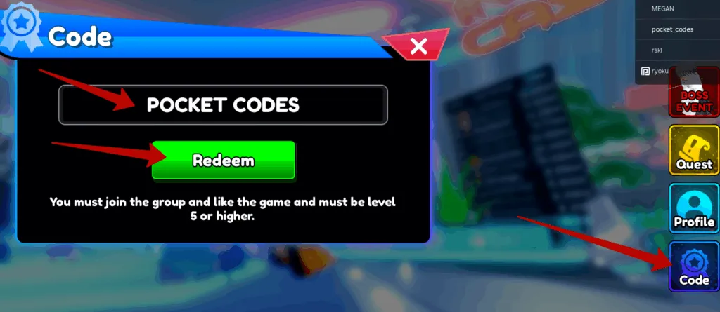 How to use Anime Rangers X codes?
